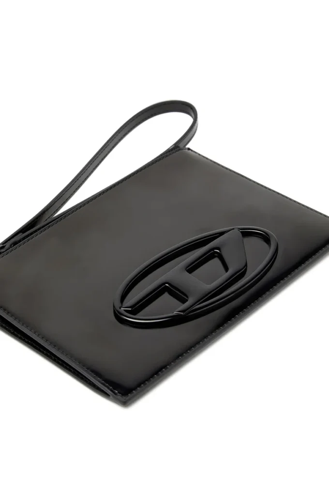 Pochette 1DR iii Pochette zippée en cuir miroir