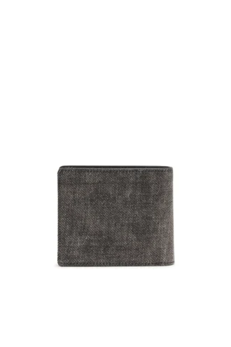Portefeuille 1DR à deux volets et compartiment à monnaie 3D en denim délavé
