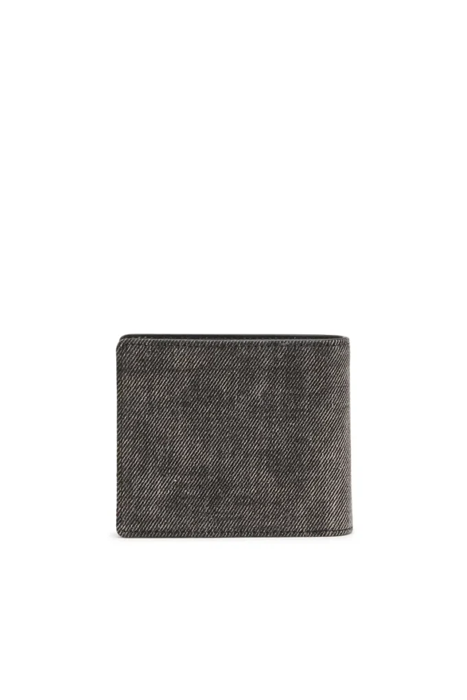 Portefeuille 1DR à deux volets et compartiment à monnaie 3D en denim délavé