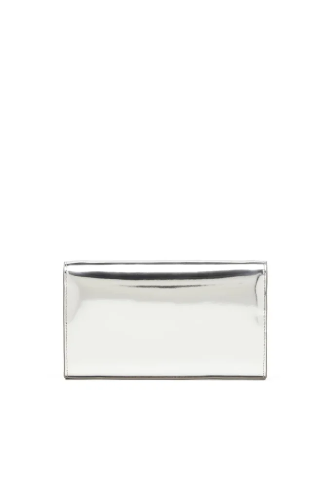 Portefeuille à bandoulière 1DR Sac portefeuille en cuir miroir
