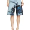 pr-d-rixford-s Short en denim avec imprimé délavé