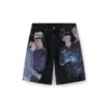 pr-d-rixford-s Short en denim avec imprimé multicolore