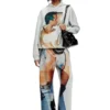 pr-s-boxt-hood-tom25 Sweat à capuche avec imprimé graphique