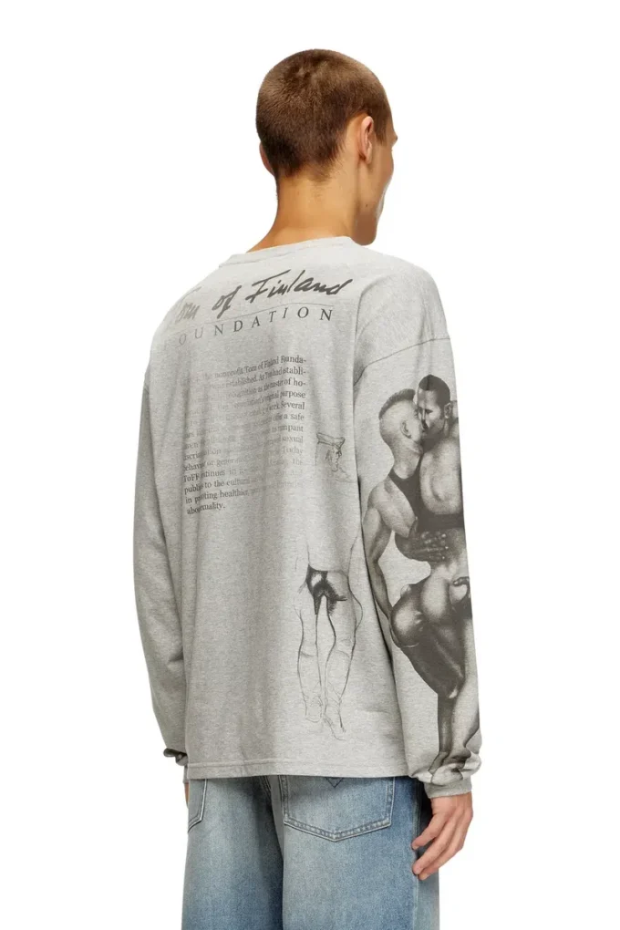 pr-t-boxt-ls-tom25 T-shirt à manches longues avec imprimé graphique