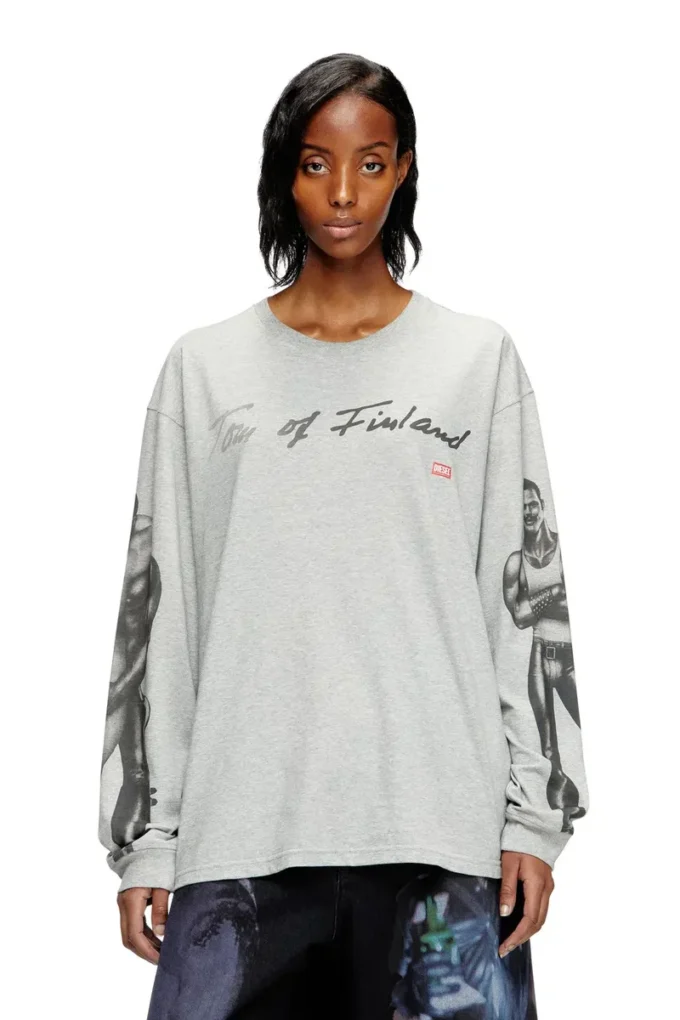 pr-t-boxt-ls-tom25 T-shirt à manches longues avec imprimé graphique