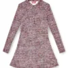 Robe en polyamide et élasthanne avec imprimé bouclé