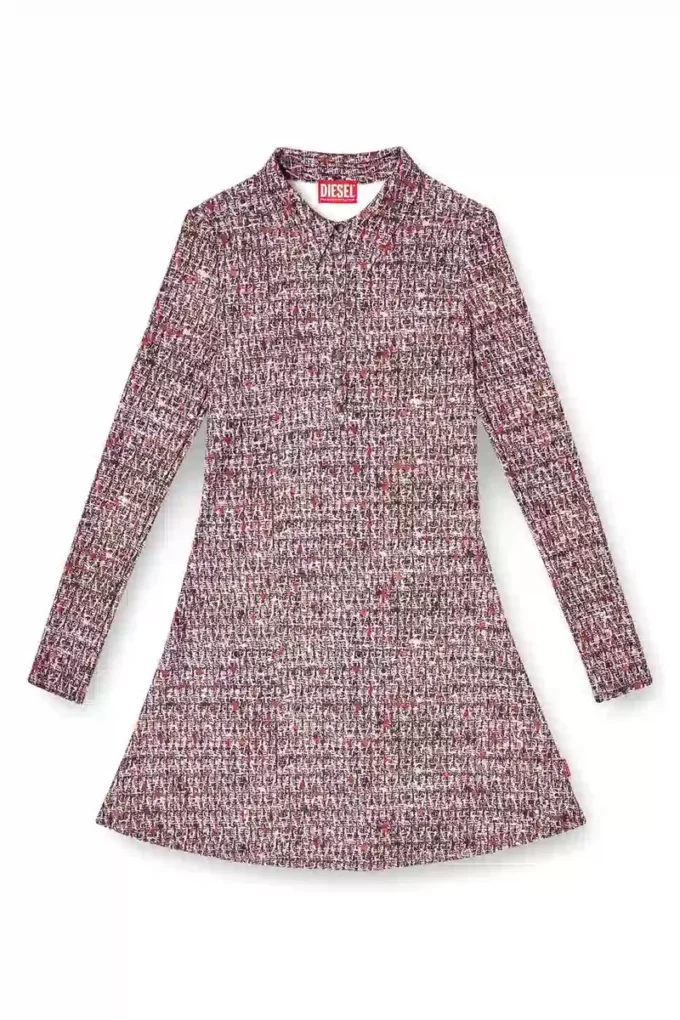 Robe en polyamide et élasthanne avec imprimé bouclé