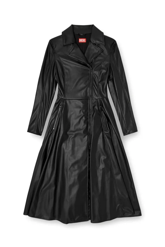 Robe-manteau midi Dragon avec détails motard