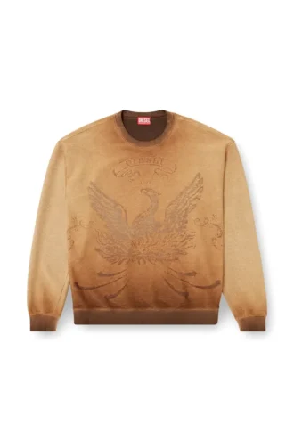 s-aron Sweat-shirt délavé avec logo Phoenix dévoré