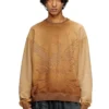s-aron Sweat-shirt délavé avec logo Phoenix dévoré