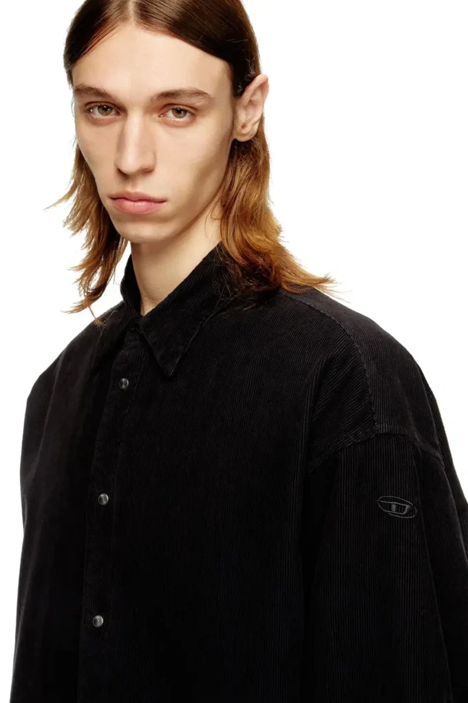s-baggy-padd-hgbk Chemise en coton avec broderie ovale D