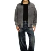 s-batel-v1 Veste zippée doublée en peluche effet denim