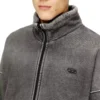 s-batel-v1 Veste zippée doublée en peluche effet denim