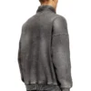 s-batel-v1 Veste zippée doublée en peluche effet denim