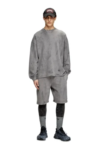 s-baxt-t1 Sweat-shirt effet craquelé avec micro-logo