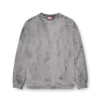 s-baxt-t1 Sweat-shirt effet craquelé avec micro-logo