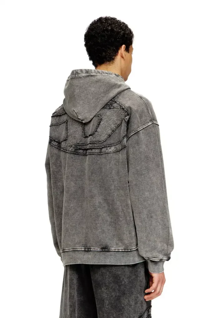 s-boxt-hood-den Sweat à capuche avec patch brut au dos