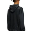 s-boxt-hood-t10 Sweat à capuche avec découpe métallique Oval D