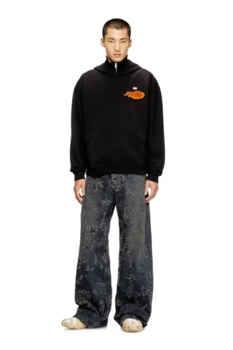 s-boxt-hood-t5 Sweat à capuche en coton avec imprimé au dos