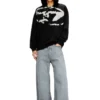 s-boxt-n5 Sweat-shirt avec logo floqué vieilli