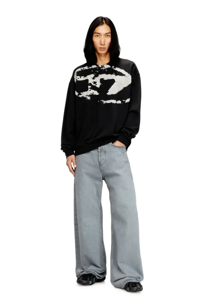 s-boxt-n5 Sweat-shirt avec logo floqué vieilli