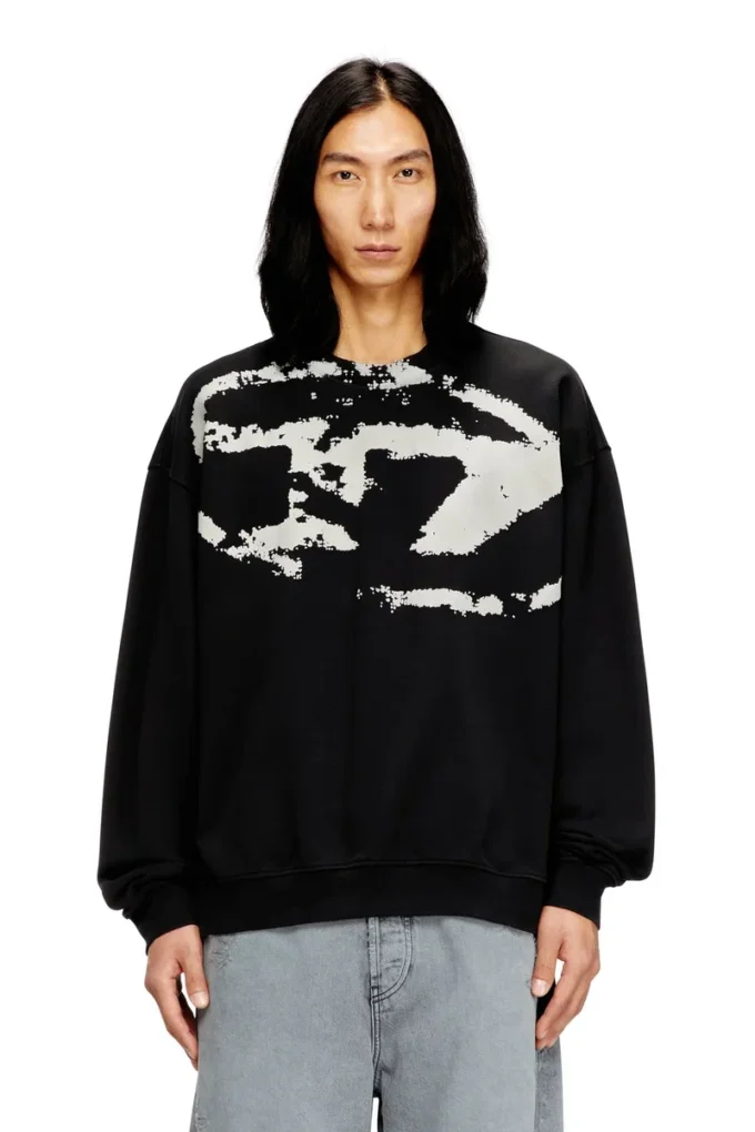 s-boxt-n5 Sweat-shirt avec logo floqué vieilli