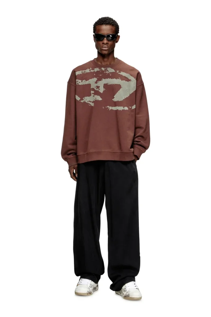 s-boxt-n5 Sweat-shirt en coton avec logo Oval D floqué
