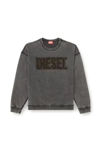 s-boxt-raw-v1 Sweat-shirt en coton avec logo appliqué