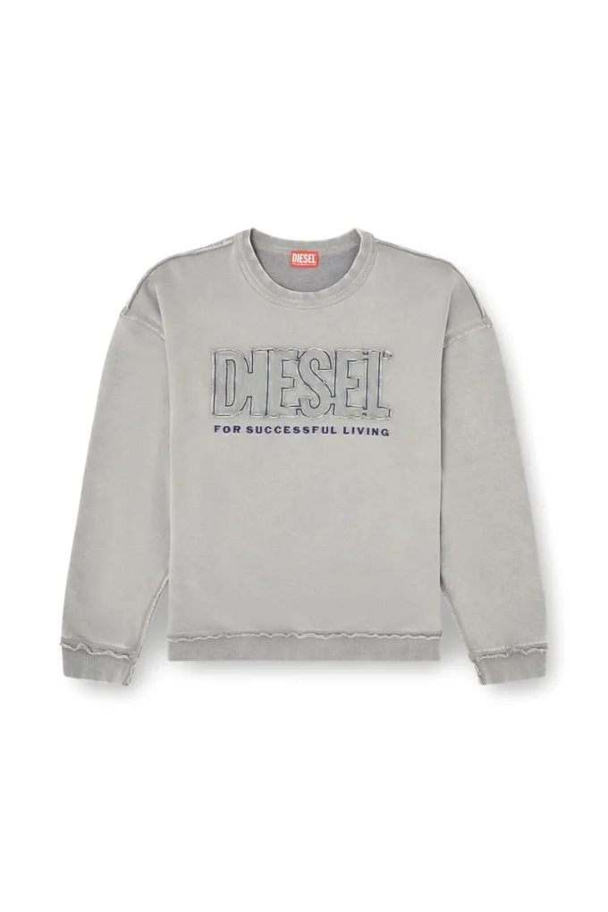s-boxt-raw-v1 Sweat-shirt en coton avec logo appliqué