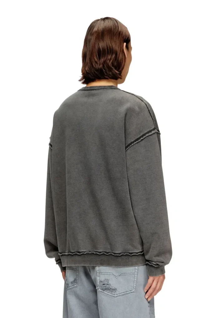 s-boxt-raw-v1 Sweat-shirt en coton avec logo appliqué