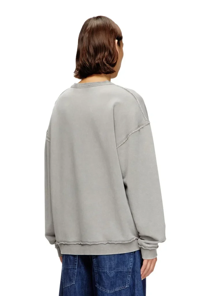 s-boxt-raw-v1 Sweat-shirt en coton avec logo appliqué