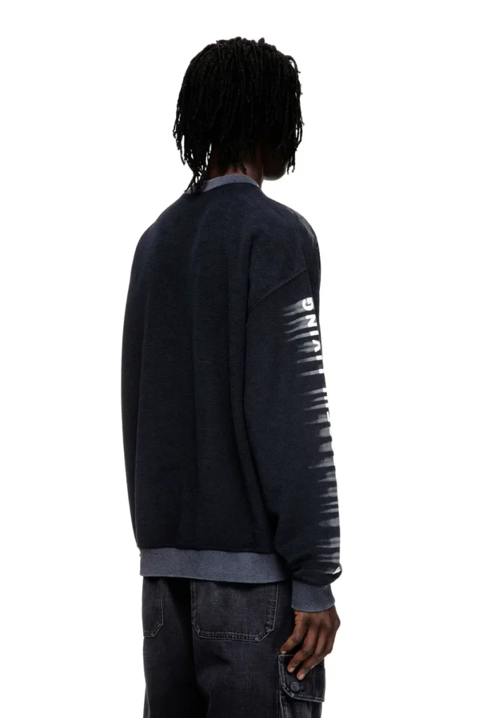 s-boxt-t1 Sweat-shirt en coton avec imprimé ovale D