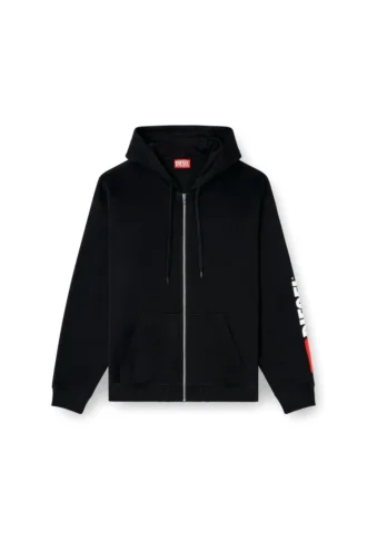 s-boxt-zip-hood-div Sweat à capuche avec patch logo brodé