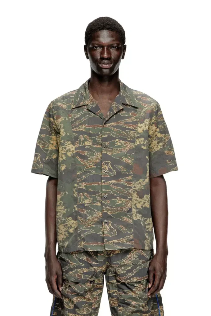 s-brack-epbw Chemise à imprimés camouflage mixtes