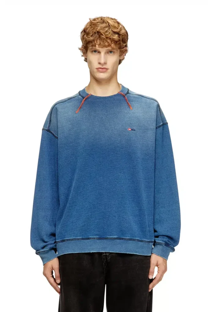 s-crao-boxt Pull en coton avec coutures contrastées