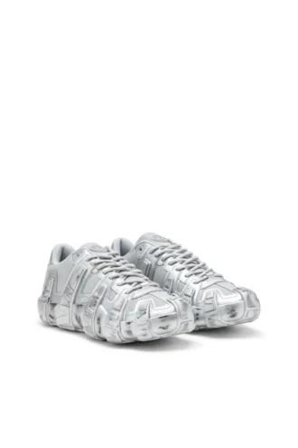 s-d-griffe low Baskets S-D-Griffe-Metallic en mesh et PU