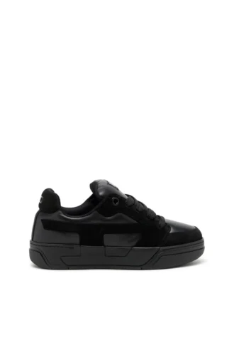 s-d-ollie low D-Ollie-Monochrome baskets en daim et cuir