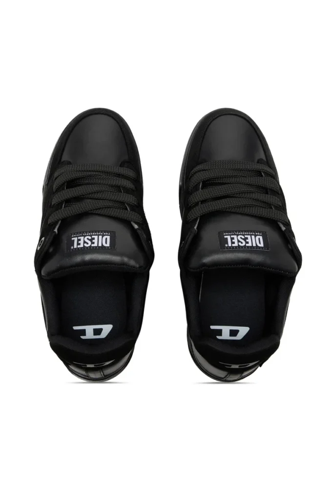 s-d-ollie low D-Ollie-Monochrome baskets en daim et cuir