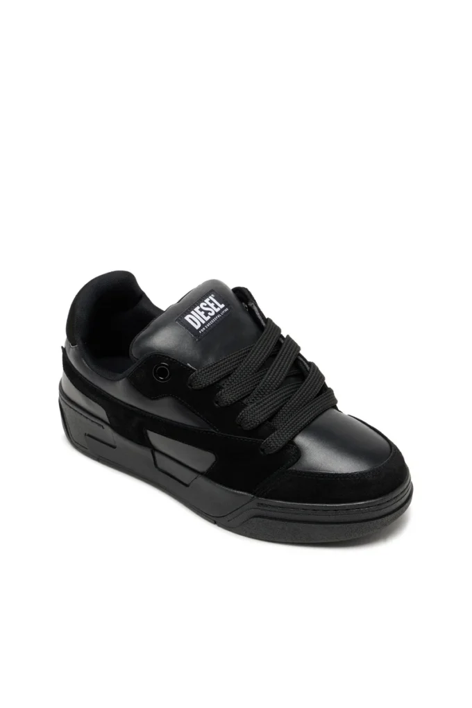 s-d-ollie low D-Ollie-Monochrome baskets en daim et cuir