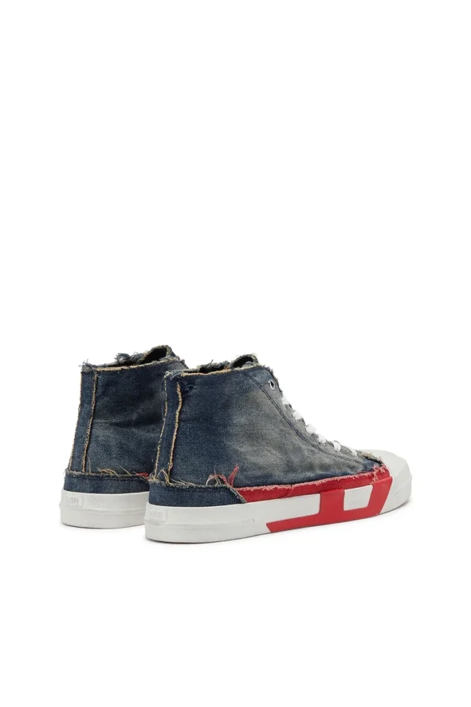 s-d-verse mid ii D-Verse – Baskets montantes en denim avec logo D