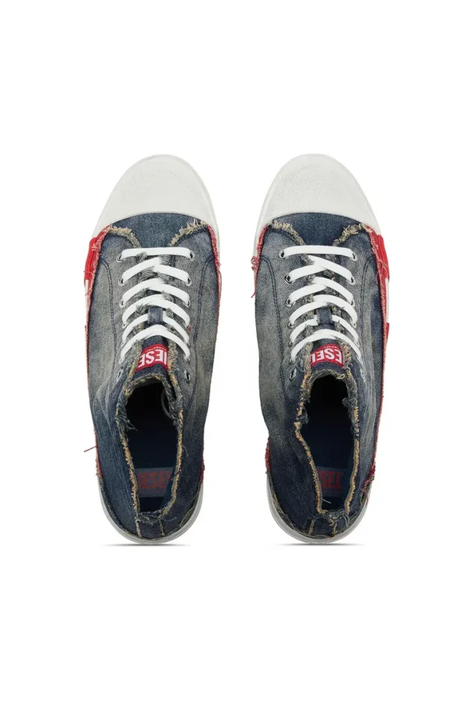 s-d-verse mid ii D-Verse – Baskets montantes en denim avec logo D