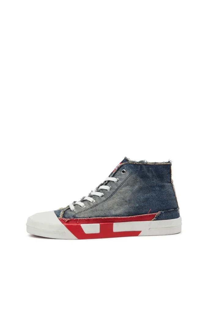 s-d-verse mid ii D-Verse – Baskets montantes en denim avec logo D