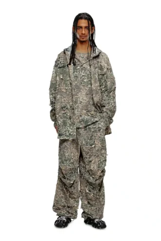s-dewny-hood-hockk Chemise camouflage à effet délavé