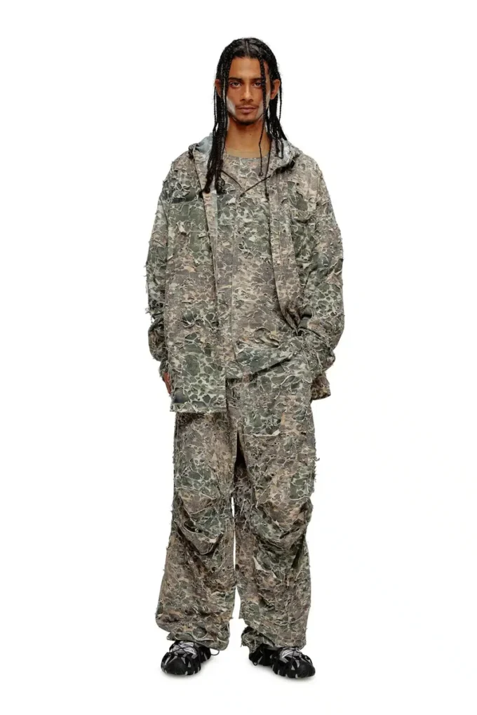 s-dewny-hood-hockk Chemise camouflage à effet délavé
