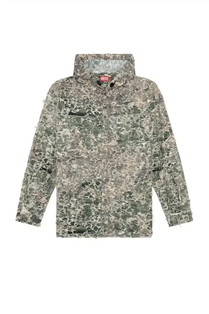 s-dewny-hood-hockk Chemise camouflage à effet délavé