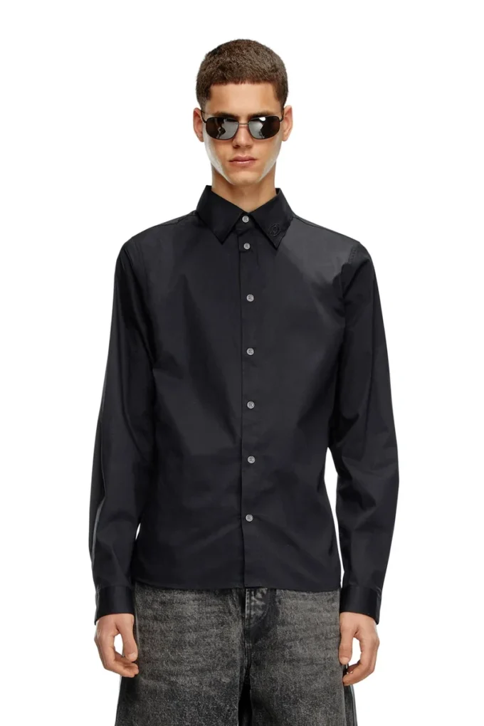 s-fitty-a Chemise habillée avec col brodé du logo
