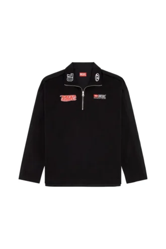 s-gander-r Chemise à demi-zip en jersey et popeline