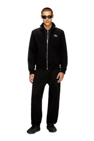 s-ginni-zip-od Sweat-shirt zippé avec logo métallisé