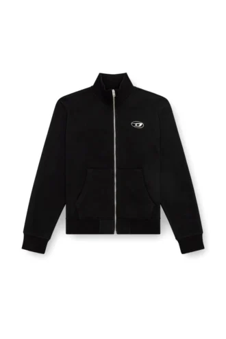 s-ginni-zip-od Sweat-shirt zippé avec logo métallisé