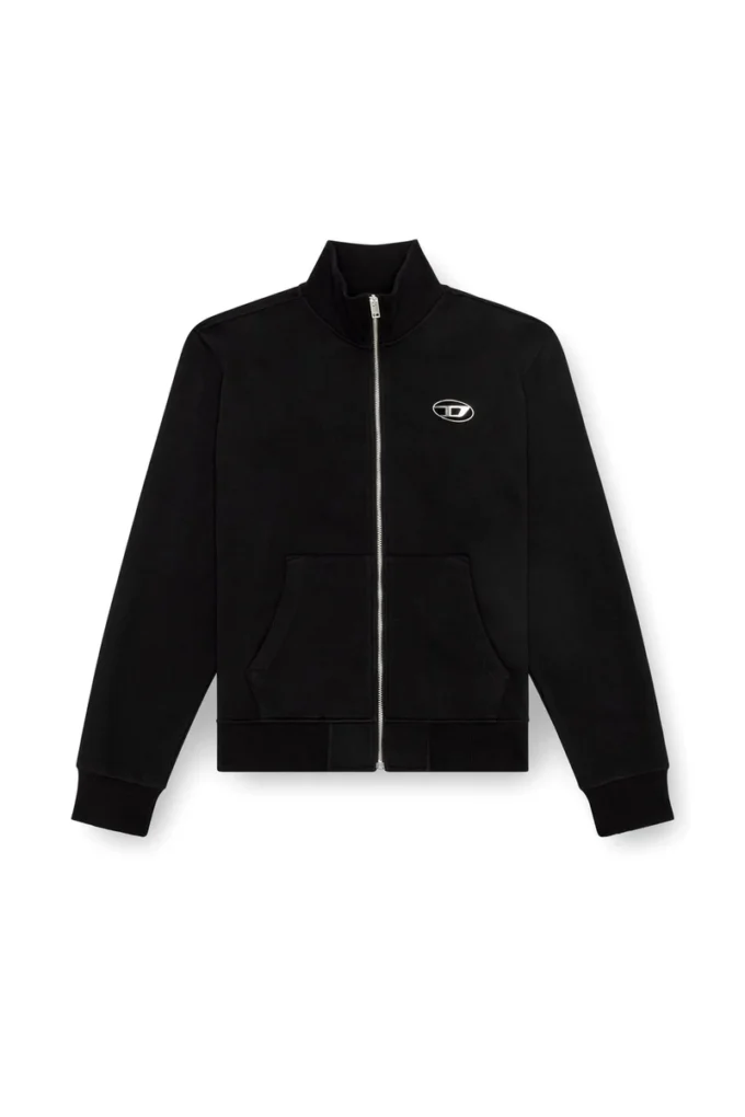 s-ginni-zip-od Sweat-shirt zippé avec logo métallisé